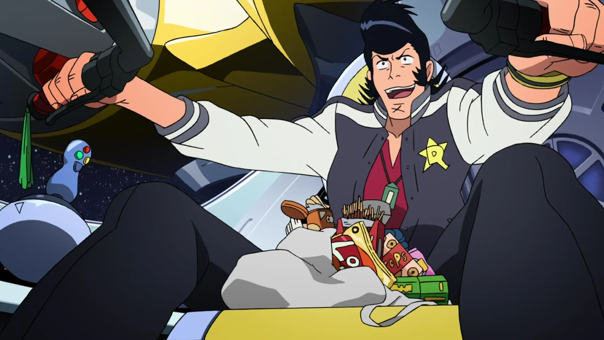 space-themed anime; Space Dandy screenshot
