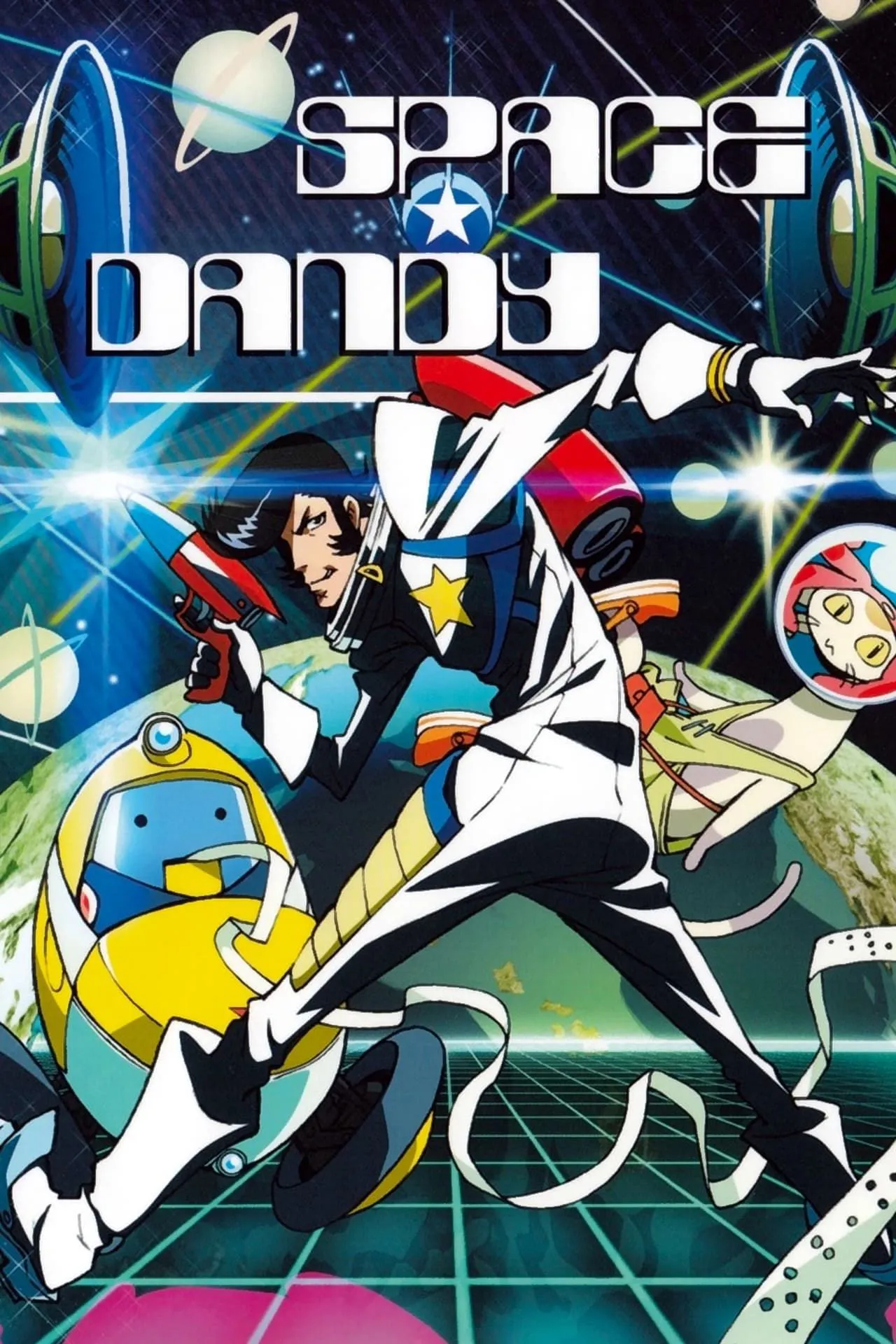 space-themed anime; Space Dandy visual