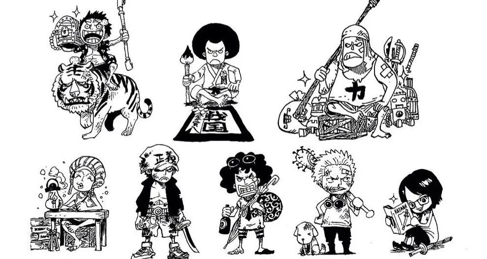 Oda Shichibukai, Supernovas, Whitebeard Korsanlar, Luffy'nin Filosu ve Denizleri Çocuk Olarak Döndü