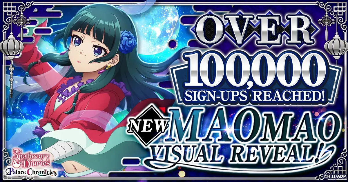 Apothecary Diaries Palace Chronicles Game, 100.000 Pre-Registrations Sonrası Yeni Maomao Görselini Ortaya Çıkarıyor