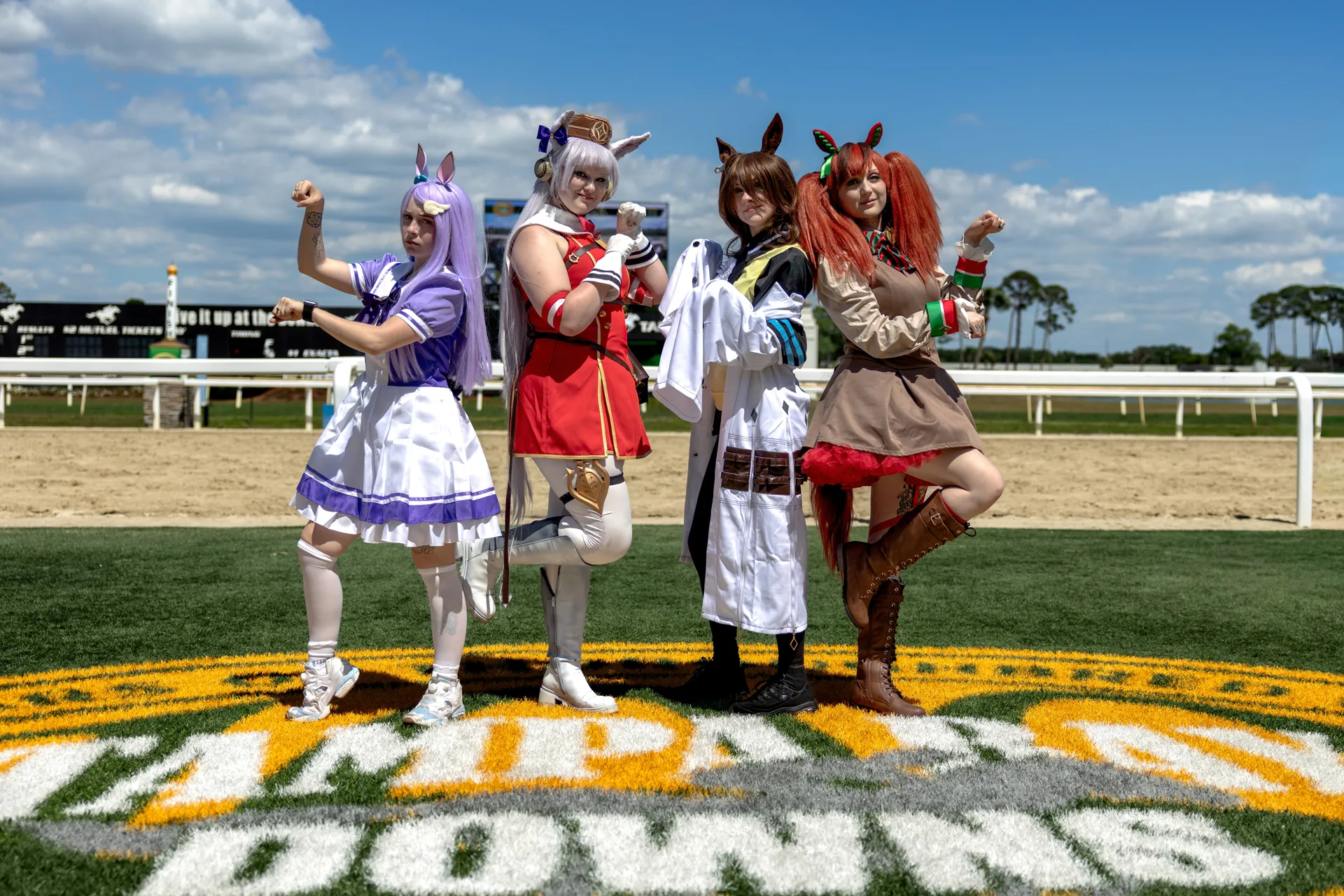 Tampa Bay Down Umamusume Meetup — various cosplayers